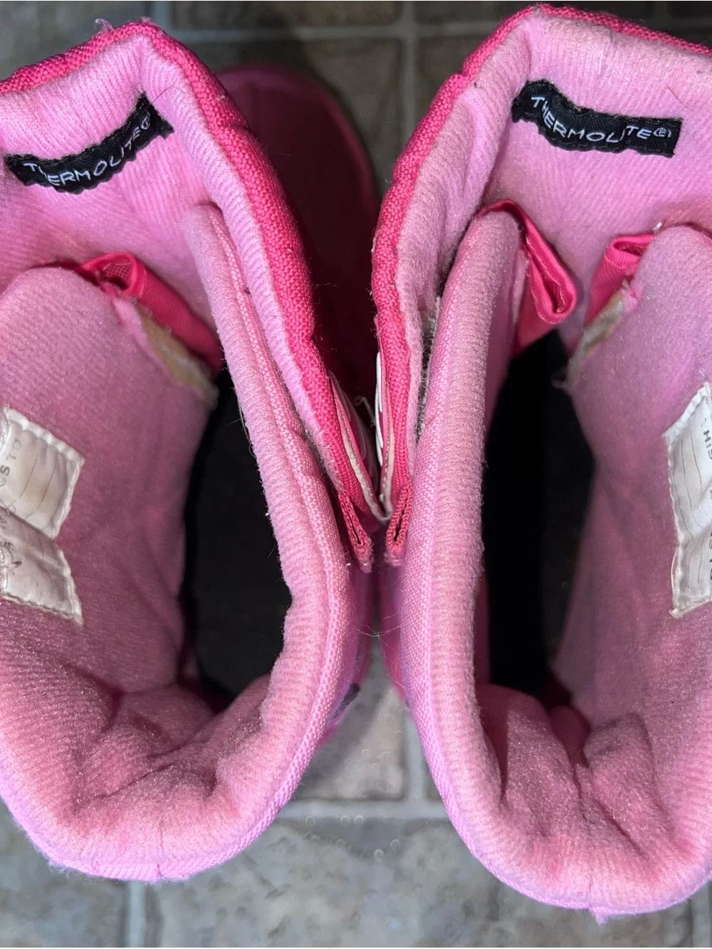 Kids sz 2 Pink Winter Snow Boots